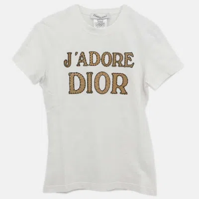 Pre-owned Dior Christian  T-shirt White Size 40