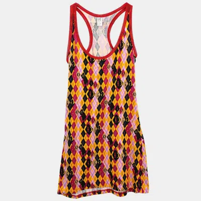 Pre-owned Dior Christian  Tank Dress Pink Hgll16000 #38 In Multi