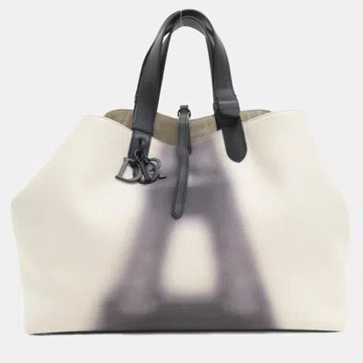 Pre-owned Dior Christian  Toujours Large Handbag In Gray