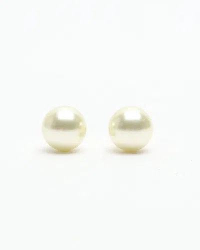 Dior Christian  Tribal Pearl Earrings In Gold