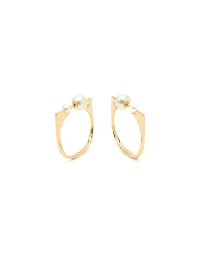 Dior Christian  Tribales New Look Hoop Earrings In Gold