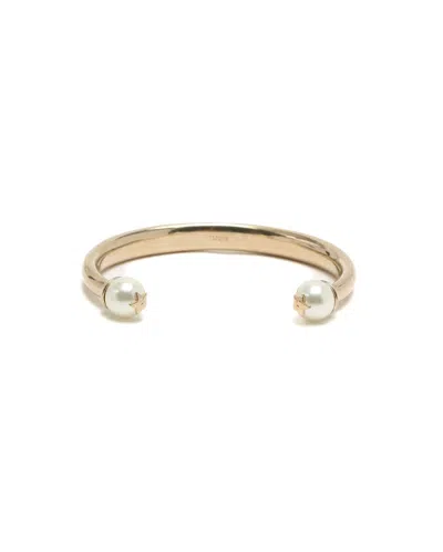 Pre-owned Dior Christian  Tribales Pearl Cuff In Gold