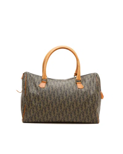 Dior Christian  Trotter Bosto Bag In Brown
