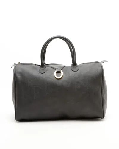 Dior Christian  Trotter Boston Bag In Black