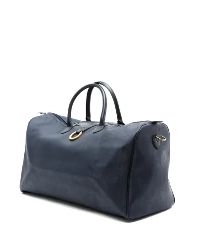 Dior Christian  Trotter Boston Bag In Blue