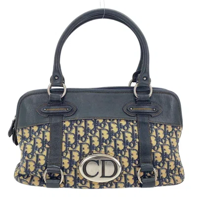 Pre-owned Dior Christian  Trotter Navy Trotter Tote Bag () In Blue