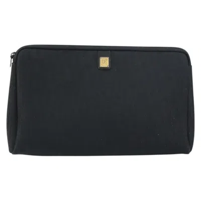Pre-owned Dior Christian  Trotter Pouch Canvas Black Canvas Clutche & Pouche Bag ()