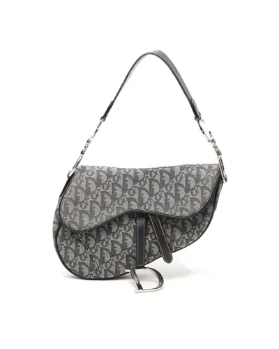 Dior Christian  Trotter Saddle Bag In Multi