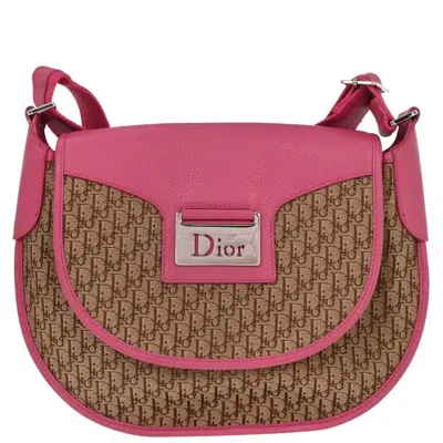 Pre-owned Dior Christian  Trotter Shoulder Bag Canvas Beige Canvas Shoulder Bag Bag () In Sand