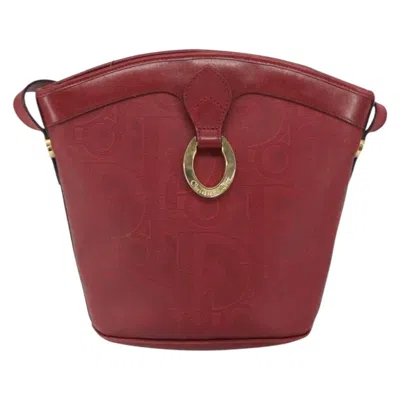 Pre-owned Dior Christian  Trotter Shoulder Bag Canvas Red Pvc Shoulder Bag Bag ()