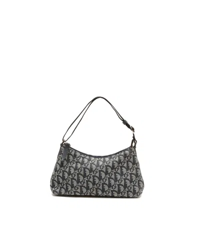 Dior Christian  Trotter Shoulder Bag In Navy