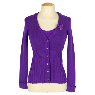 Pre-owned Dior Christian  Twin Set In Purple