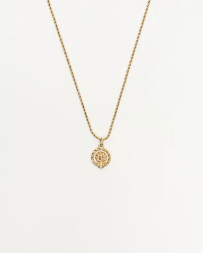 Dior Christian  Twist Ring Logo Necklace