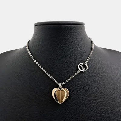 Pre-owned Dior Christian  Two Tone Necklace In Multicolor