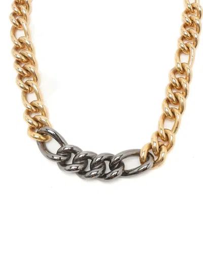 Dior Christian  Two-tone Chain Necklace In Metallic