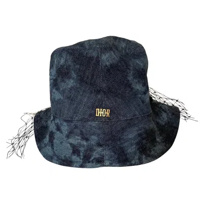Pre-owned Dior Christian  Tye And Dye Hat In Black