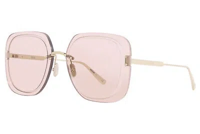 Pre-owned Dior Christian  Ultra-su-b0e0-65 Gold Sunglasses In Pink