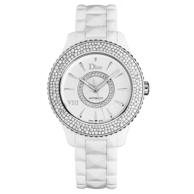 Pre-owned Dior Christian  Viii Diamond Studded Automatic Ladies Watch Cd1245e5c001