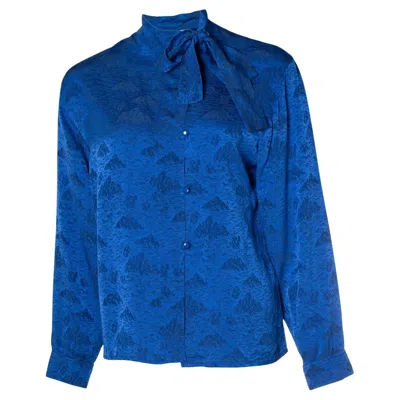 Pre-owned Dior Christian , Vintage Blue Blouse
