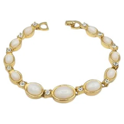 Pre-owned Dior Christian  Vintage Bracelet With Cabochons And Crystals In Multi