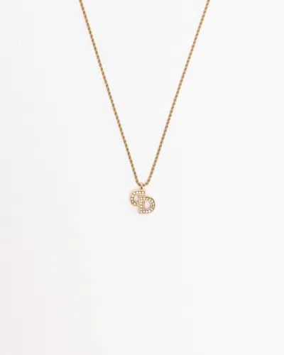 Dior Christian  Vintage Cd Logo Necklace
