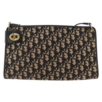 Pre-owned Dior Christian  Vintage Cd Trotter Shoulder Bag Canvas Black Canvas Shoulder Bag Bag ()