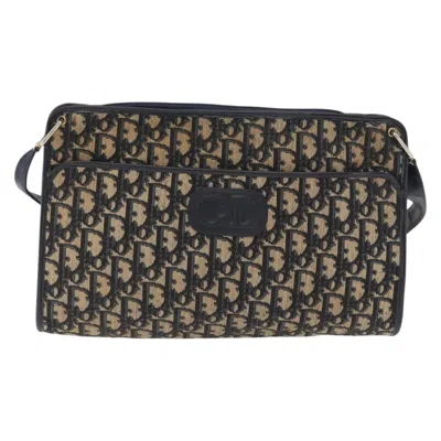 Pre-owned Dior Christian  Vintage Cd Trotter Shoulder Bag Canvas Navy Canvas Shoulder Bag Bag () In Blue