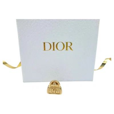 Pre-owned Dior Christian  Vintage Handbag Pin Brooch – Gold-tone, Cd Logo – 1980s In Multi
