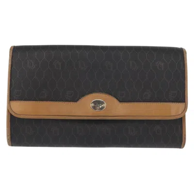 Pre-owned Dior Christian  Vintage Honeycomb Chain Canvas Black Canvas Shoulder Bag Bag ()