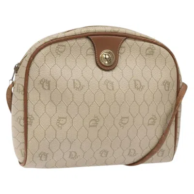 Pre-owned Dior Christian  Vintage Honeycomb Shoulder Bag Canvas Beige Canvas Bag () In Sand