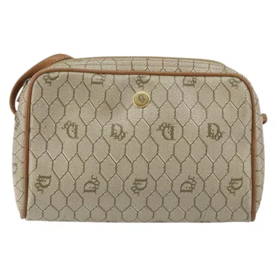 Pre-owned Dior Christian  Vintage Honeycomb Shoulder Bag Canvas Beige Canvas Shoulder Bag Bag () In Sand