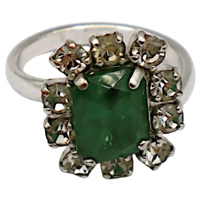 Pre-owned Dior Christian  Vintage Jewelled Ring, 1971 In Multi