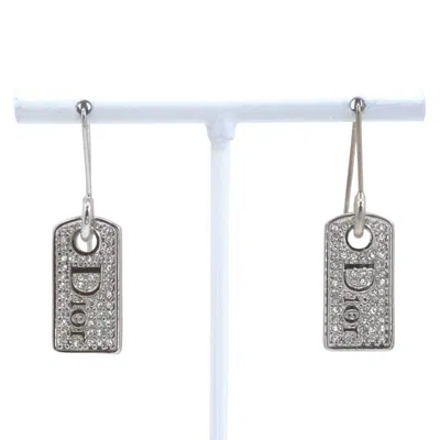 Pre-owned Dior Christian  Vintage Logo Metal Silver Metal Bracelet Jewelry ()