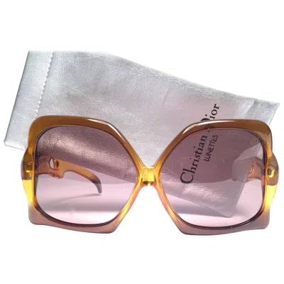 Pre-owned Dior Christian  Vintage Miss  Oversized Optyl Sunglasses, 1970s In Gray