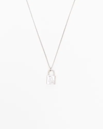 Dior Christian  Vintage Padlock Necklace