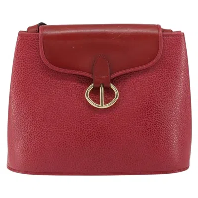Pre-owned Dior Christian  Vintage Shoulder Bag Leather Red Leather Shoulder Bag Bag ()