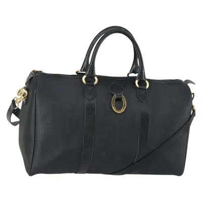 Pre-owned Dior Christian  Vintage Trotter Boston Bag Canvas Black Canvas Travel Bag Bag ()