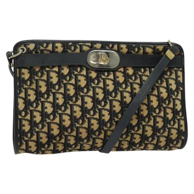Pre-owned Dior Christian  Vintage Trotter Crossbody Bag Canvas Brown Canvas Shoulder Bag Bag ()