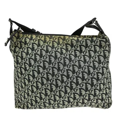 Pre-owned Dior Christian  Vintage Trotter Shoulder Bag Canvas Black Canvas Shoulder Bag Bag ()