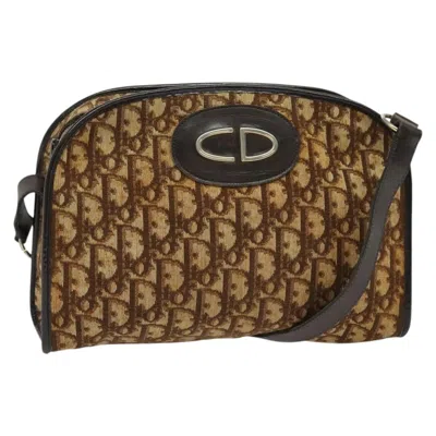 Pre-owned Dior Christian  Vintage Trotter Shoulder Bag Canvas Brown Canvas Bag ()