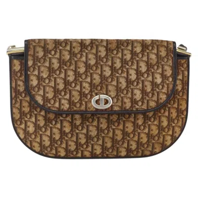Pre-owned Dior Christian  Vintage Trotter Shoulder Bag Canvas Brown Canvas Shoulder Bag Bag ()