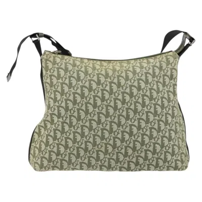 Pre-owned Dior Christian  Vintage Trotter Shoulder Bag Canvas Green Canvas Shoulder Bag Bag ()