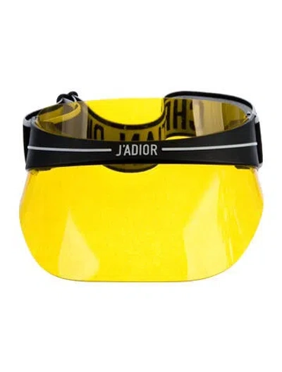 Pre-owned Dior Christian  Visor Hat In Yellow
