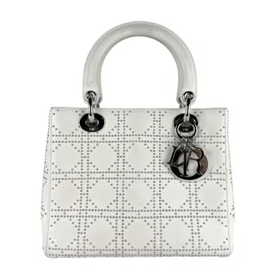 Pre-owned Dior Christian  White Leather Handbag Shoulder Bag ()