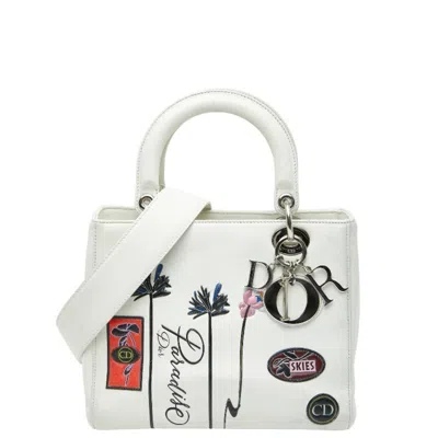 Pre-owned Dior Christian  White Leather Handbag Shoulder Bag ()