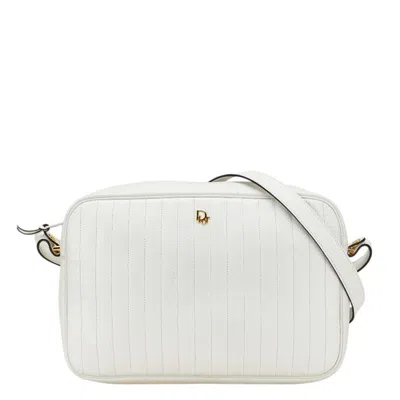 Pre-owned Dior Christian  White Leather Shoulder Bag ()