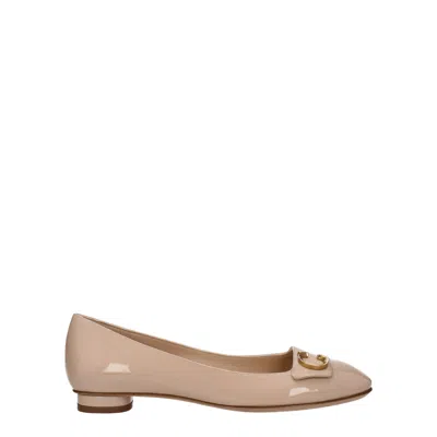Dior Christian  Women's Ballerina Glossy Pink/nude In Multi
