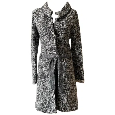 Pre-owned Dior Christian  Women's Gray Tweed Dress & Coat Set, Size 38fr