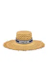 Dior Iviera Naughtily-d Narrow-rimmed Hat In Cream