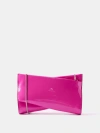 DIOR CHRISTIAN DIOR WOMEN SMALL LOUBITWIST PATENT LEATHER CLUTCH